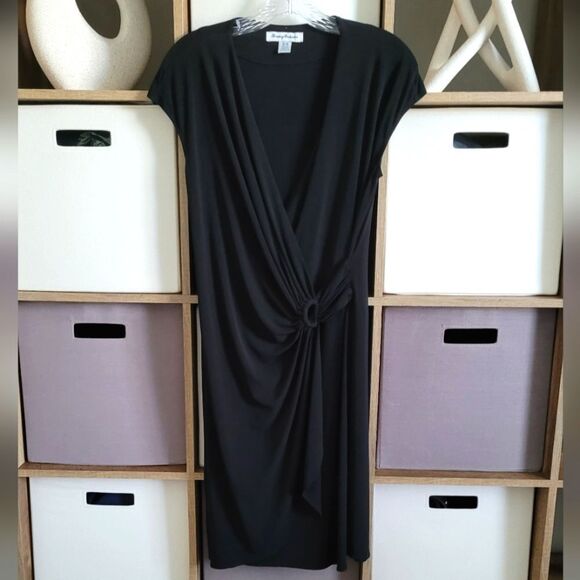 Tommy Bahama black draped dress size M - Picture 1 of 10